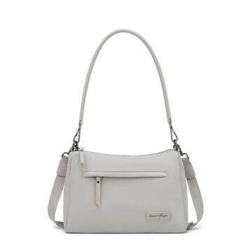 Smart Bags Twill Dimi Kumaş Kadın Omuz Çantası 3325 Vizon