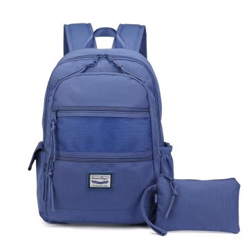 Smart Bags Sırt Çantası Okul Boyu Kalem Kutusu Hediyeli 3237 J.Mavi