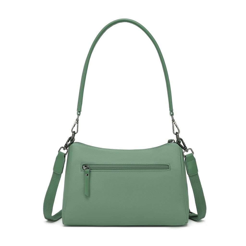Smart Bags Twill Dimi Kumaş Kadın Omuz Çantası 3325 Yeşil
