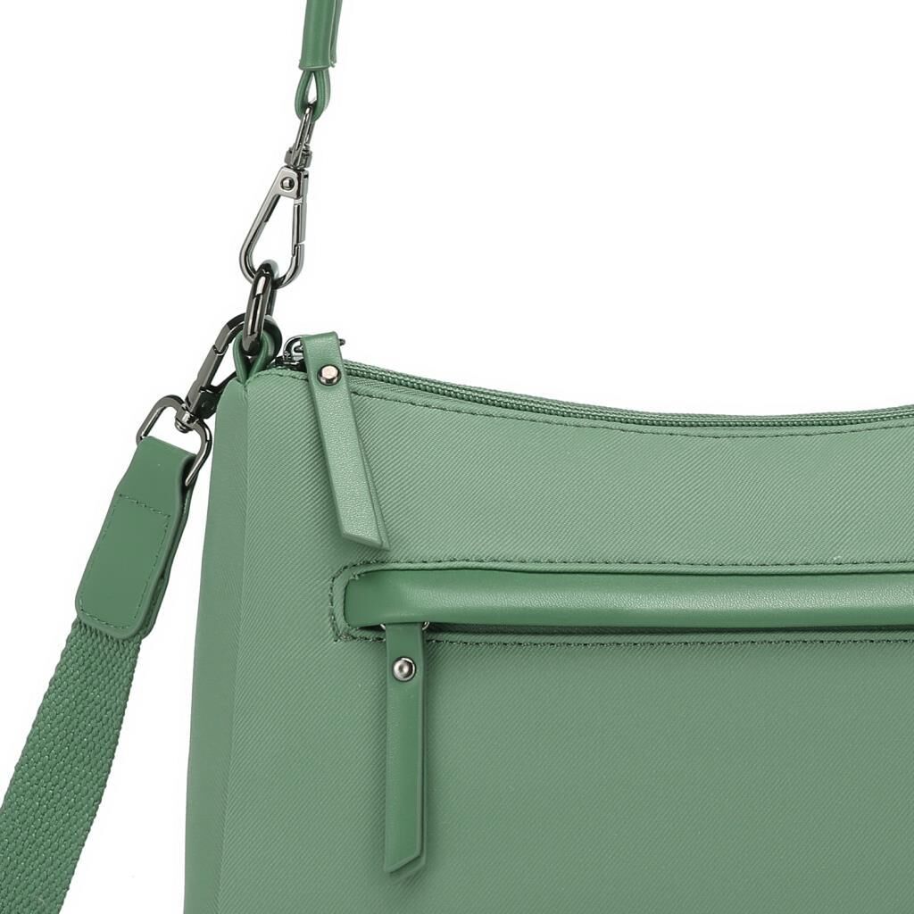 Smart Bags Twill Dimi Kumaş Kadın Omuz Çantası 3325 Yeşil