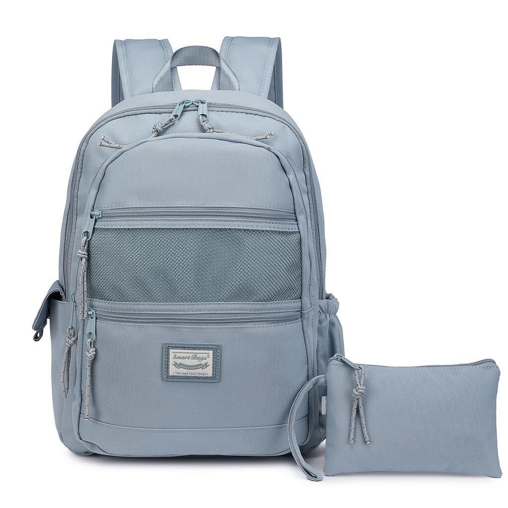 Smart Bags Sırt Çantası Okul Boyu Kalem Kutusu Hediyeli 3237 Buz Mavi