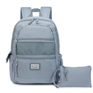 Smart Bags Sırt Çantası Okul Boyu Kalem Kutusu Hediyeli 3237 Buz Mavi