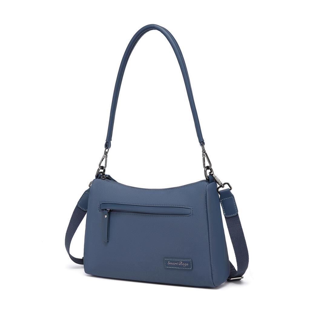 Smart Bags Twill Dimi Kumaş Kadın Omuz Çantası 3325 Füme Laci