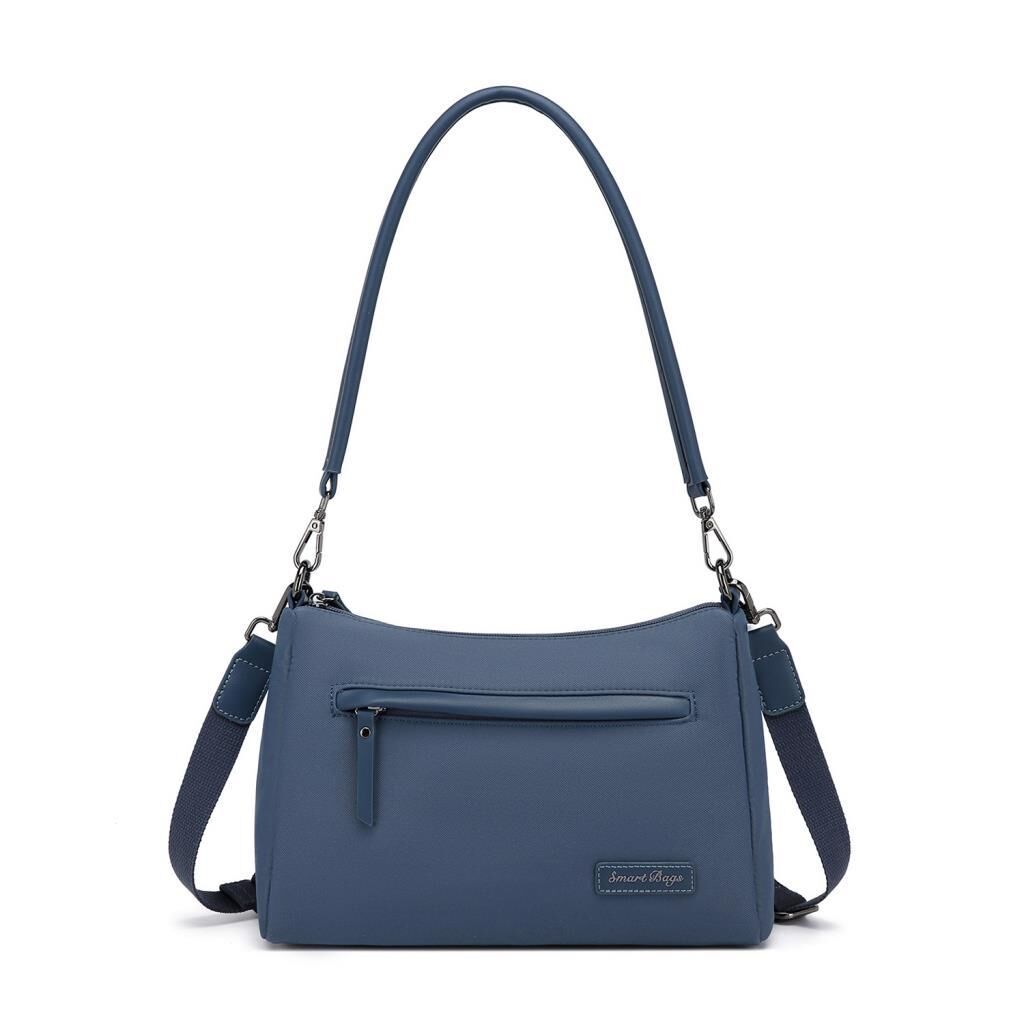 Smart Bags Twill Dimi Kumaş Kadın Omuz Çantası 3325 Füme Laci