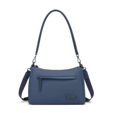 Smart Bags Twill Dimi Kumaş Kadın Omuz Çantası 3325 Füme Laci