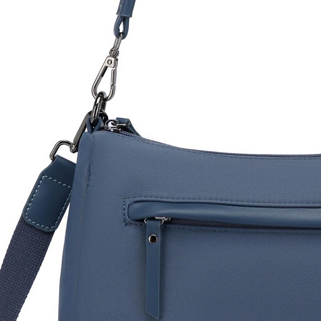 Smart Bags Twill Dimi Kumaş Kadın Omuz Çantası 3325 Füme Laci