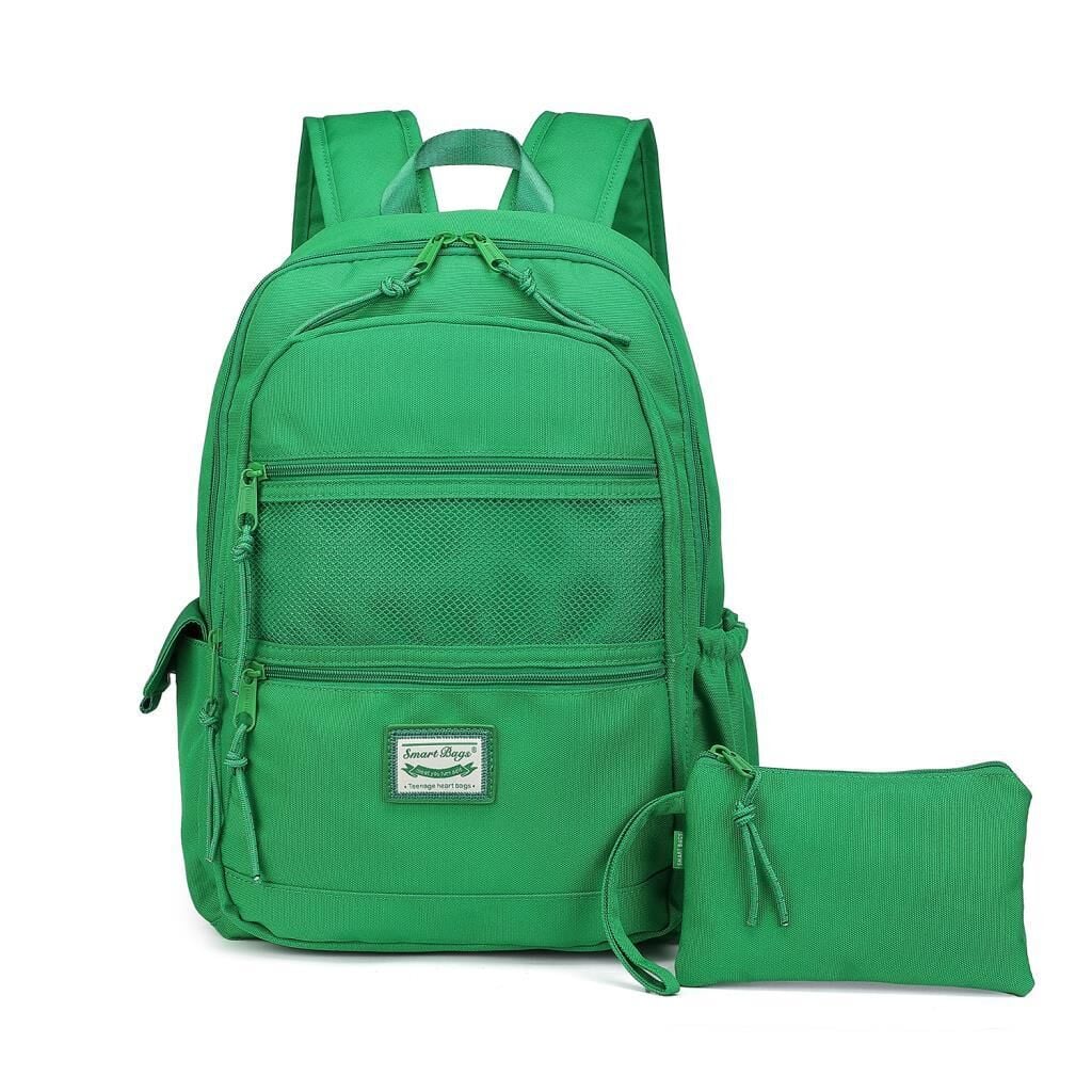 Smart Bags Sırt Çantası Okul Boyu Kalem Kutusu Hediyeli 3237 Yeşil