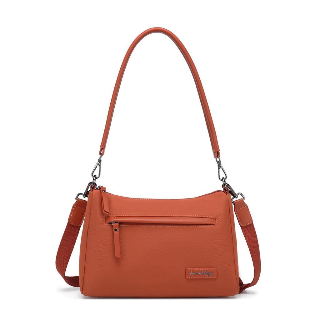 Smart Bags Twill Dimi Kumaş Kadın Omuz Çantası 3325 Kiremit