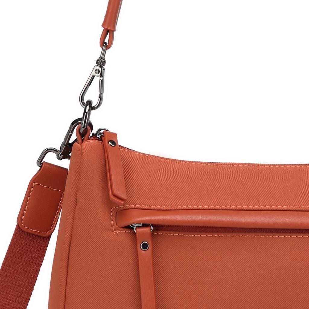 Smart Bags Twill Dimi Kumaş Kadın Omuz Çantası 3325 Kiremit