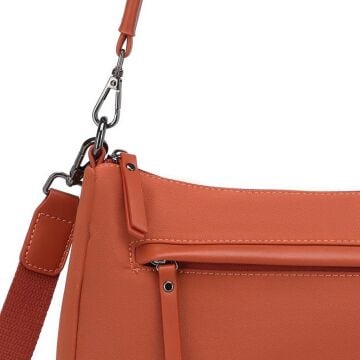 Smart Bags Twill Dimi Kumaş Kadın Omuz Çantası 3325 Kiremit