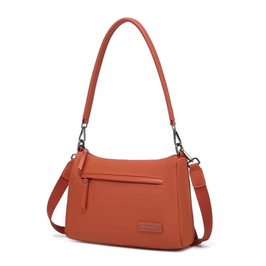 Smart Bags Twill Dimi Kumaş Kadın Omuz Çantası 3325 Kiremit