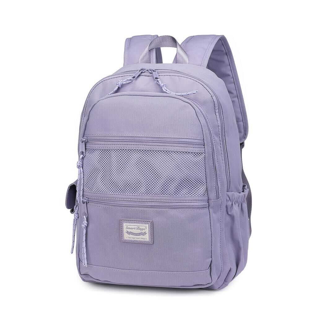 Smart Bags Sırt Çantası Okul Boyu Kalem Kutusu Hediyeli 3237 Eflatun