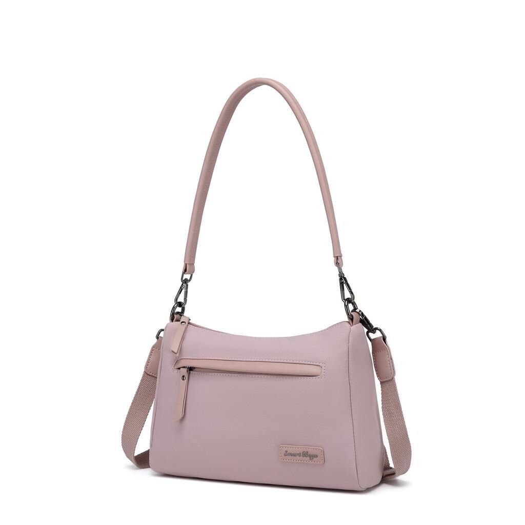 Smart Bags Twill Dimi Kumaş Kadın Omuz Çantası 3325 Ten