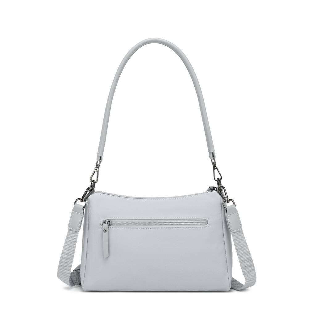 Smart Bags Twill Dimi Kumaş Kadın Omuz Çantası 3325 Gri