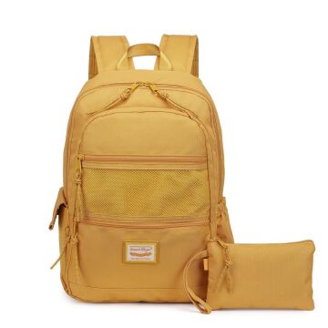 Smart Bags Sırt Çantası Okul Boyu Kalem Kutusu Hediyeli 3237 Hardal