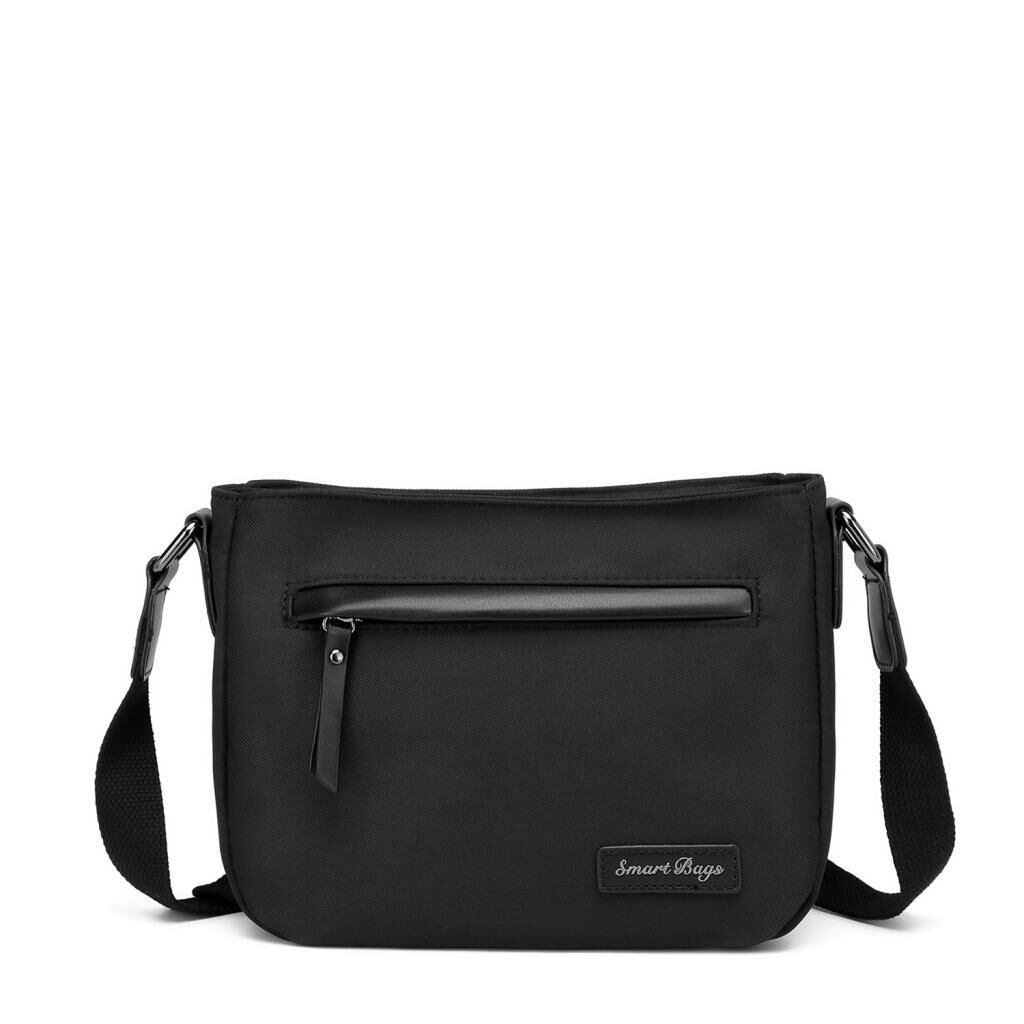 Smart Bags Twill Dimi Kumaş Postacı Kadın Çantası 3324 Siyah