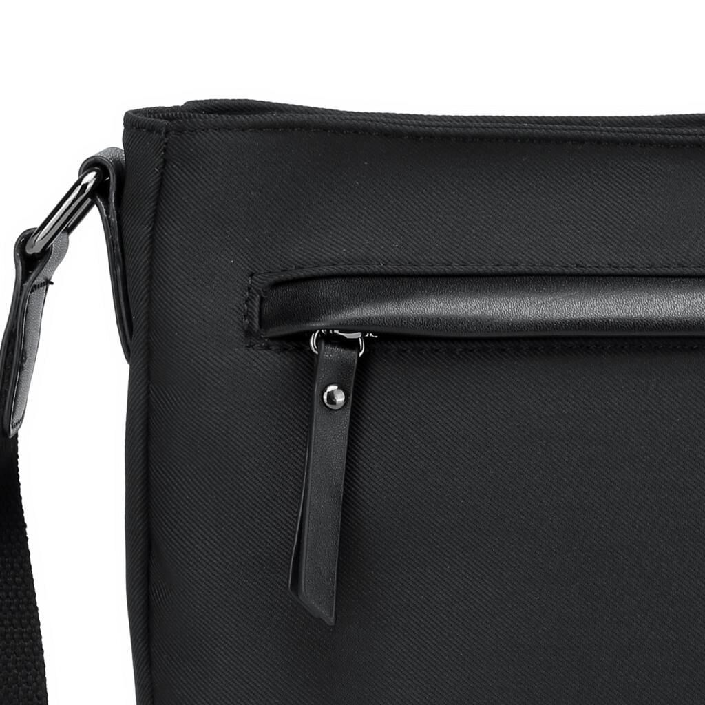 Smart Bags Twill Dimi Kumaş Postacı Kadın Çantası 3324 Siyah