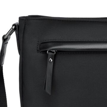 Smart Bags Twill Dimi Kumaş Postacı Kadın Çantası 3324 Siyah
