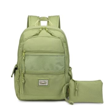 Smart Bags Sırt Çantası Okul Boyu Kalem Kutusu Hediyeli 3237 New Yeşil