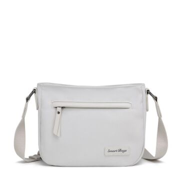 Smart Bags Twill Dimi Kumaş Postacı Kadın Çantası 3324 A.Gri