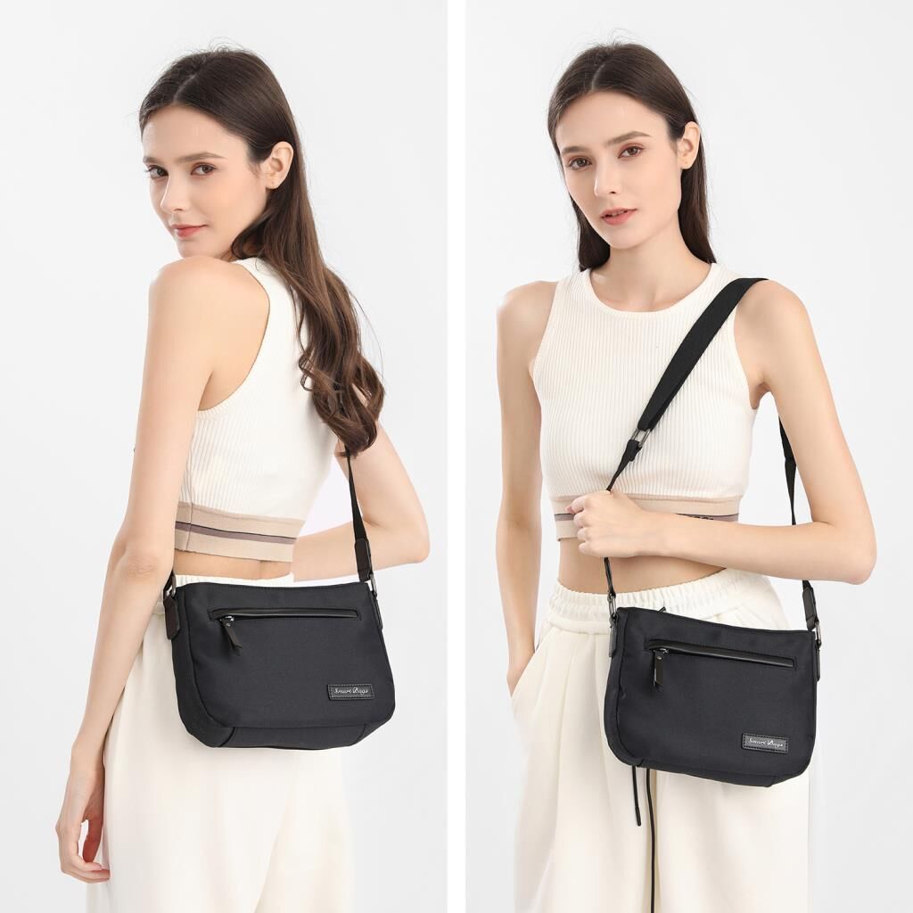 Smart Bags Twill Dimi Kumaş Postacı Kadın Çantası 3324 A.Kahve
