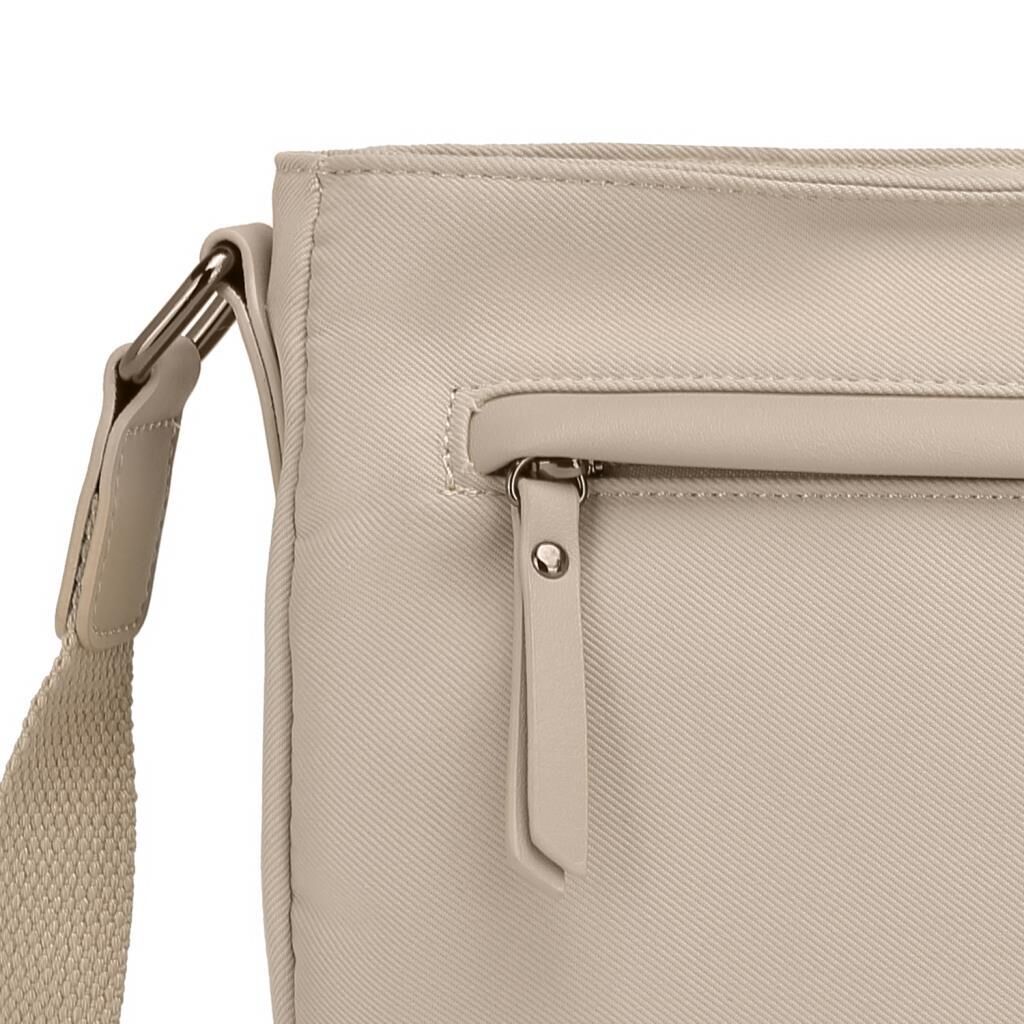 Smart Bags Twill Dimi Kumaş Postacı Kadın Çantası 3324 Bej