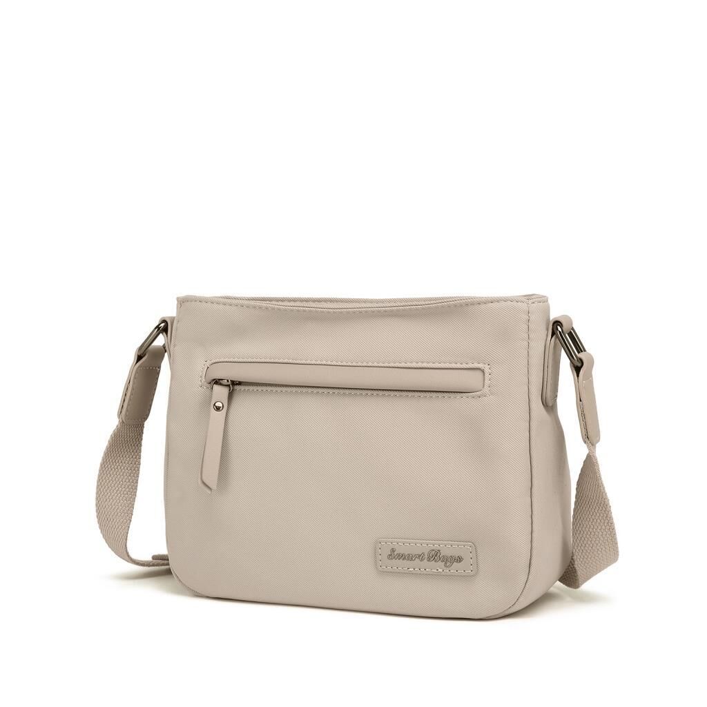 Smart Bags Twill Dimi Kumaş Postacı Kadın Çantası 3324 Bej