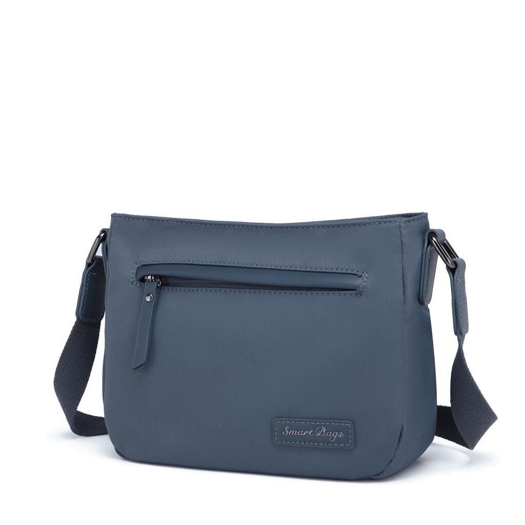 Smart Bags Twill Dimi Kumaş Postacı Kadın Çantası 3324 Füme Laci