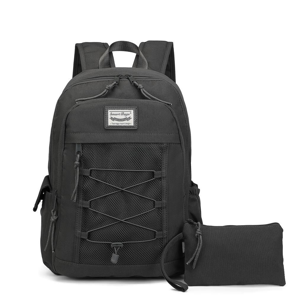 Smart Bags Sırt Çantası Okul Boyu Kalem Kutusu Hediyeli 3238 Koyu Gri