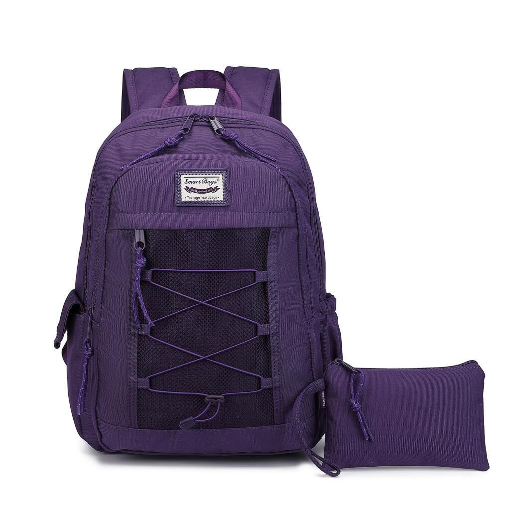 Smart Bags Sırt Çantası Okul Boyu Kalem Kutusu Hediyeli 3238 Mor