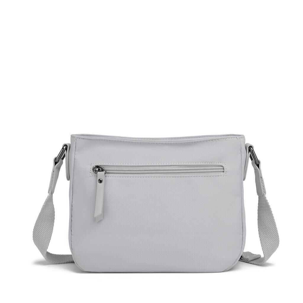 Smart Bags Twill Dimi Kumaş Postacı Kadın Çantası 3324 Gri