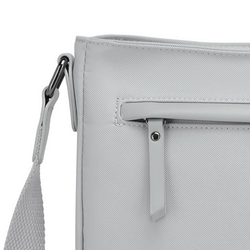 Smart Bags Twill Dimi Kumaş Postacı Kadın Çantası 3324 Gri