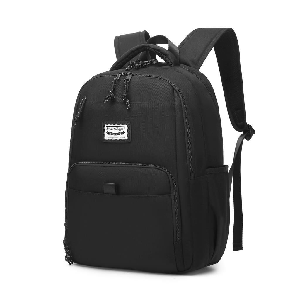 Smart Bags Sırt Çantası Okul Boyu Laptop Gözlü 3159 01 Siyah