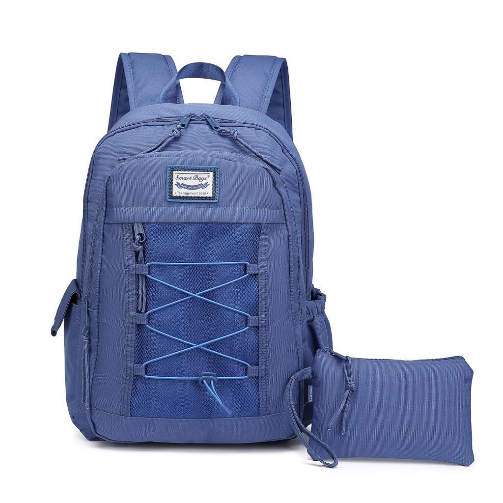 Smart Bags Sırt Çantası Okul Boyu Kalem Kutusu Hediyeli 3238 J.Mavi