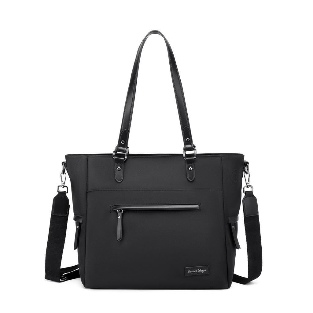 Smart Bags Twill Dimi Kumaş Kadın Omuz Çantası 3323 Siyah