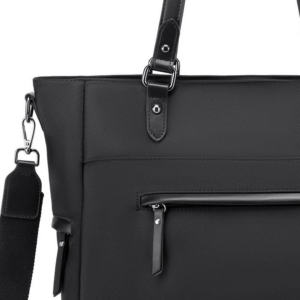 Smart Bags Twill Dimi Kumaş Kadın Omuz Çantası 3323 Siyah