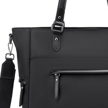 Smart Bags Twill Dimi Kumaş Kadın Omuz Çantası 3323 Siyah