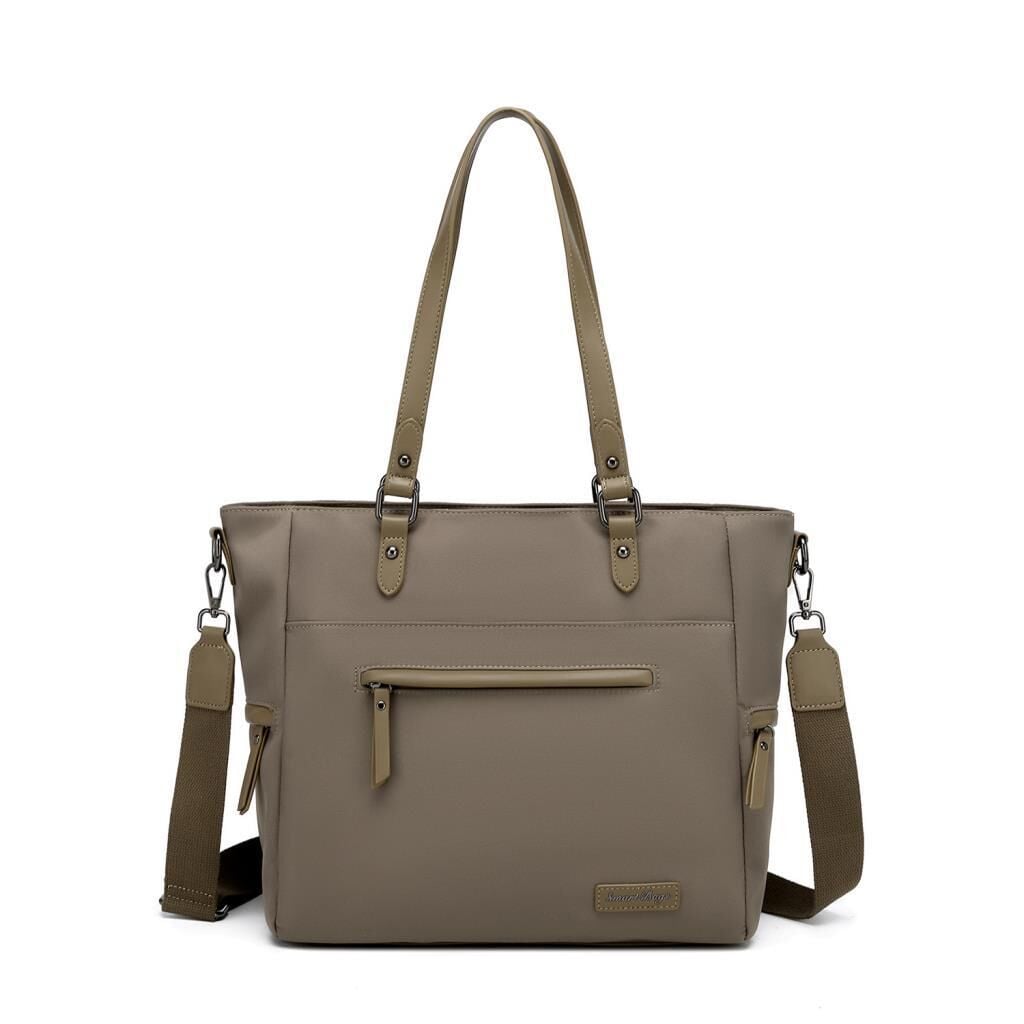 Smart Bags Twill Dimi Kumaş Kadın Omuz Çantası 3323 A.Kahve