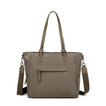 Smart Bags Twill Dimi Kumaş Kadın Omuz Çantası 3323 A.Kahve