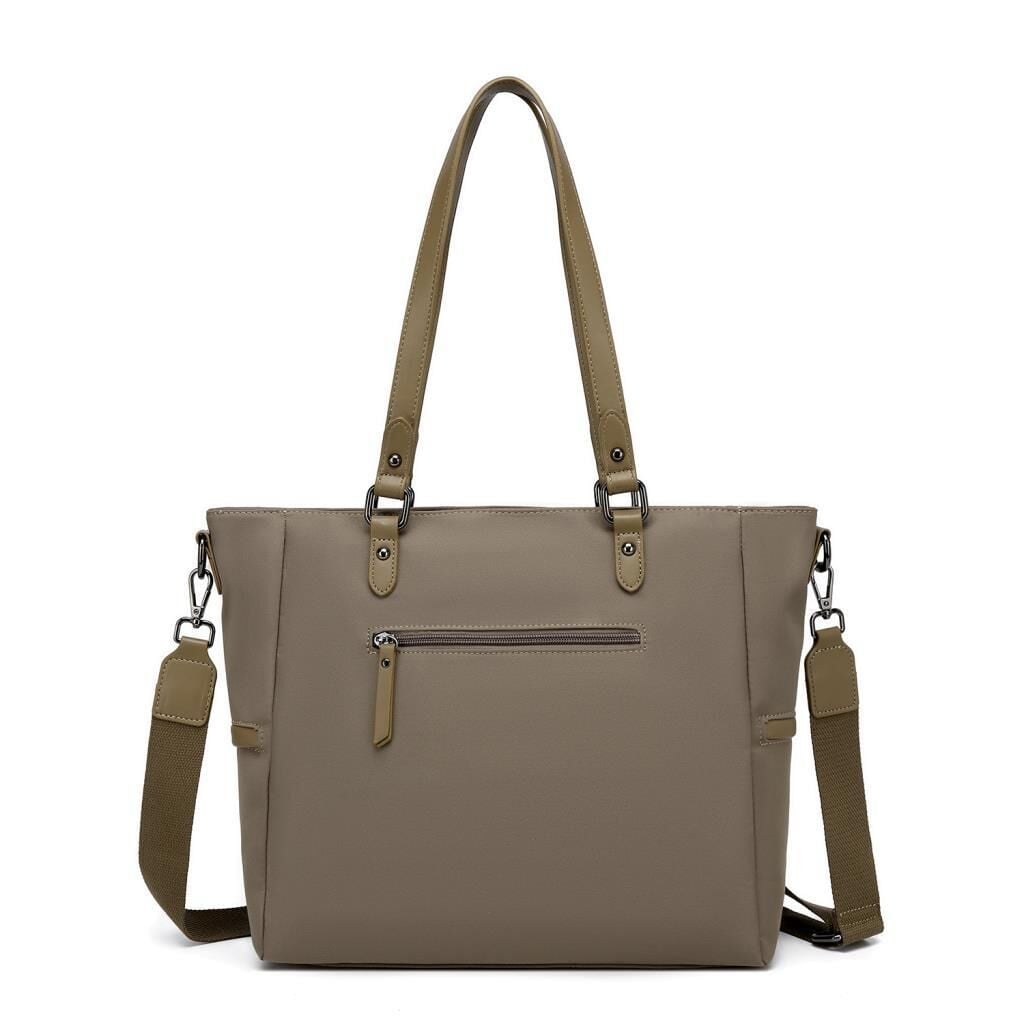 Smart Bags Twill Dimi Kumaş Kadın Omuz Çantası 3323 A.Kahve