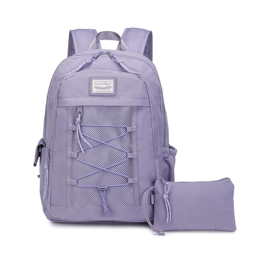 Smart Bags Sırt Çantası Okul Boyu Kalem Kutusu Hediyeli 3238 Eflatun