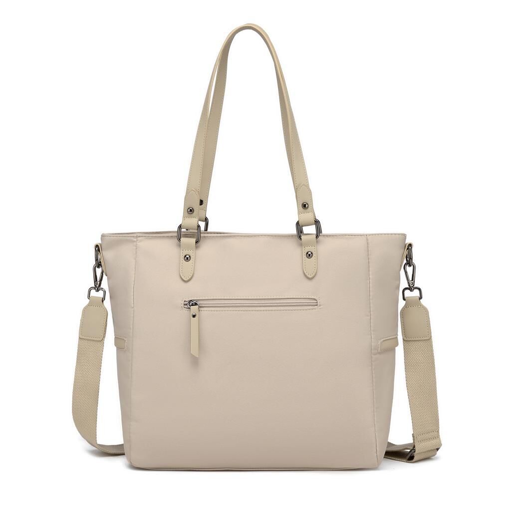 Smart Bags Twill Dimi Kumaş Kadın Omuz Çantası 3323 Bej