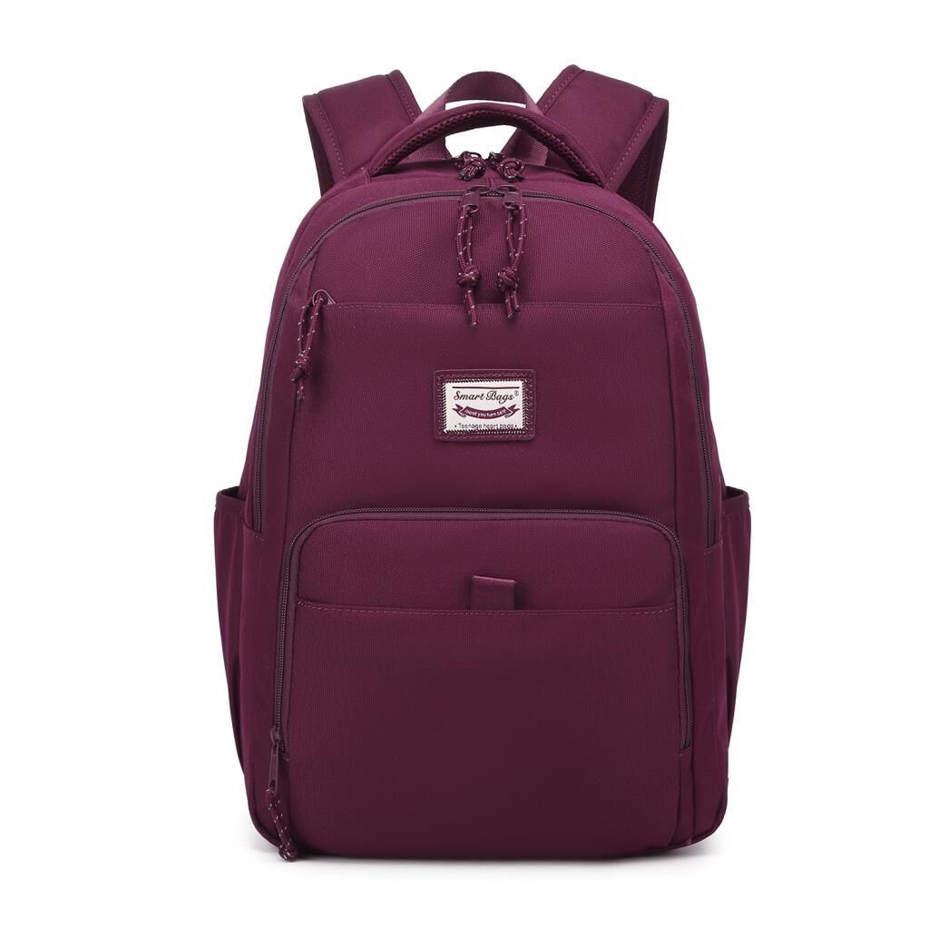 Smart Bags Sırt Çantası Okul Boyu Laptop Gözlü 3159 Bordo