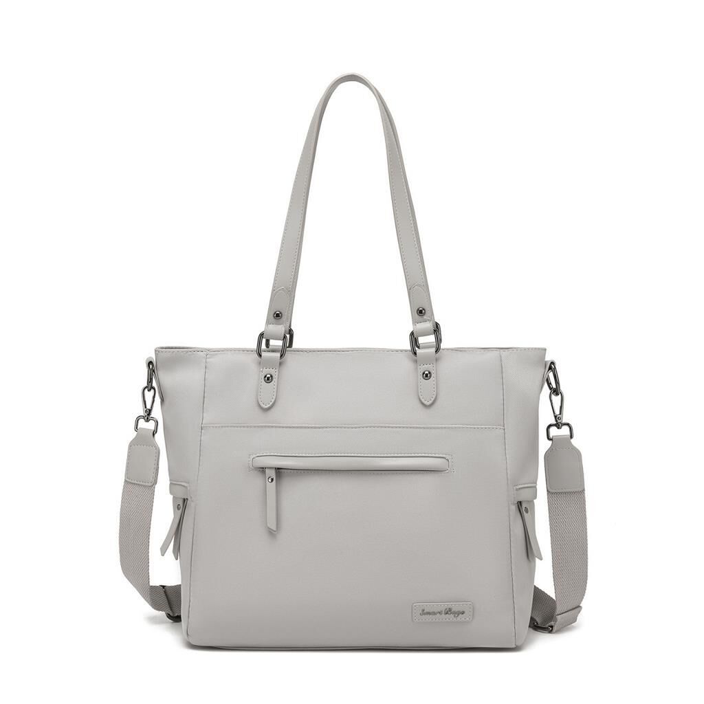 Smart Bags Twill Dimi Kumaş Kadın Omuz Çantası 3323 Vizon