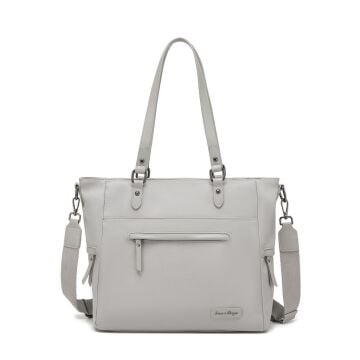 Smart Bags Twill Dimi Kumaş Kadın Omuz Çantası 3323 Vizon