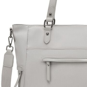 Smart Bags Twill Dimi Kumaş Kadın Omuz Çantası 3323 Vizon