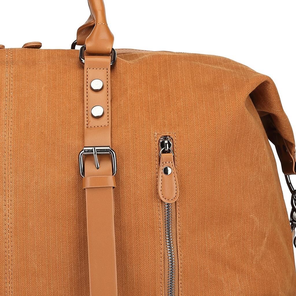 C-Active Limited Edition Kanvas Kumaş Spor Seyahat Çantası 1273 Taba