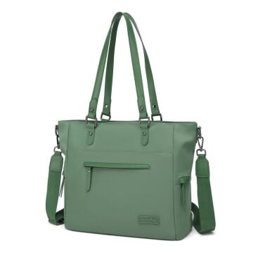 Smart Bags Twill Dimi Kumaş Kadın Omuz Çantası 3323 Yeşil