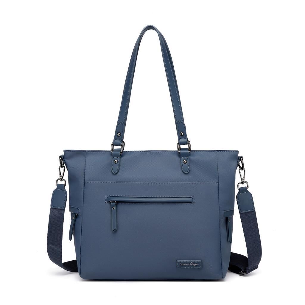 Smart Bags Twill Dimi Kumaş Kadın Omuz Çantası 3323 Füme Laci