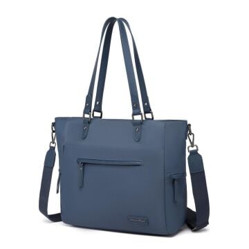 Smart Bags Twill Dimi Kumaş Kadın Omuz Çantası 3323 Füme Laci